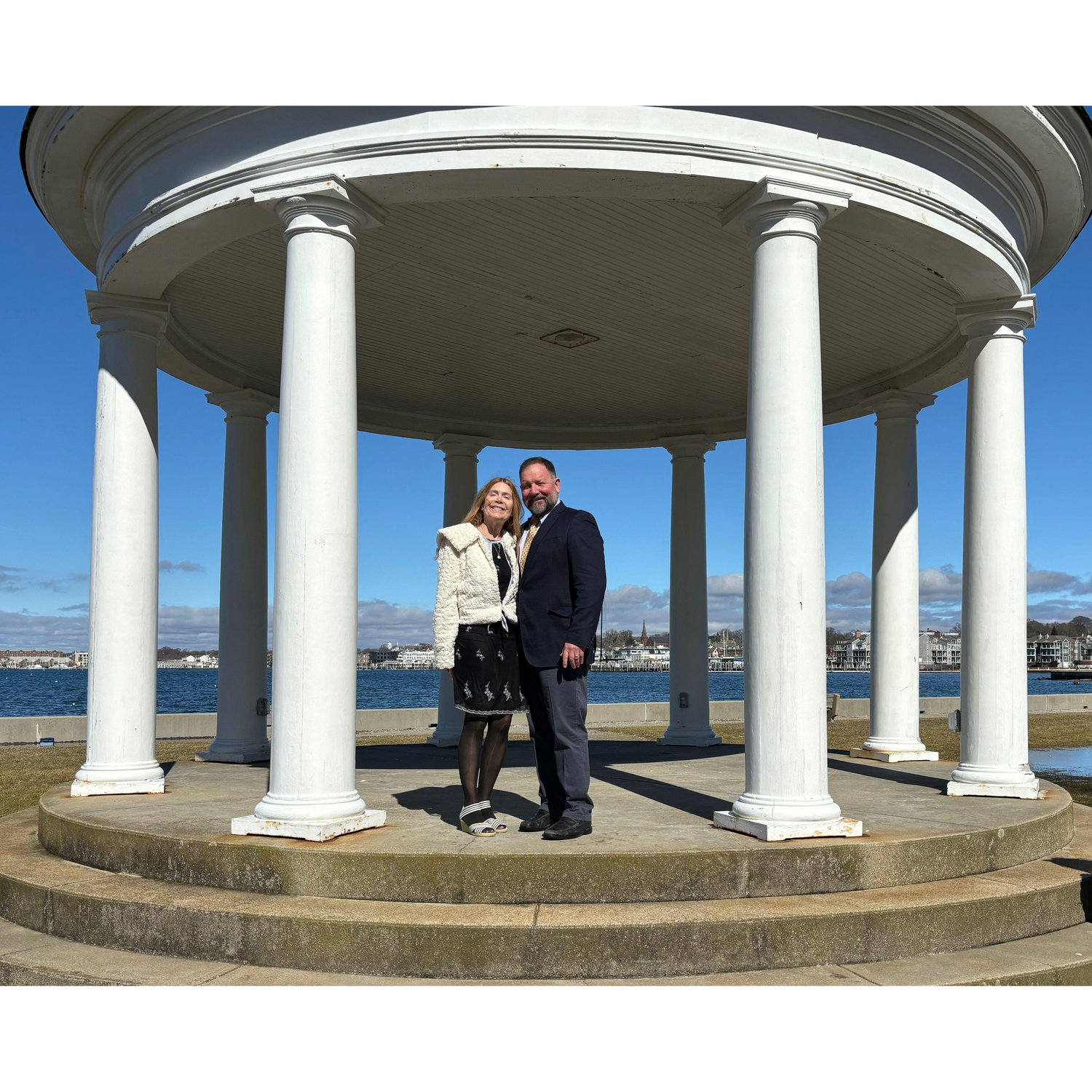 Grace & Stephen in King's Park gazebo