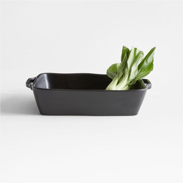 Marin Medium Matte Black Ceramic Baking Dish