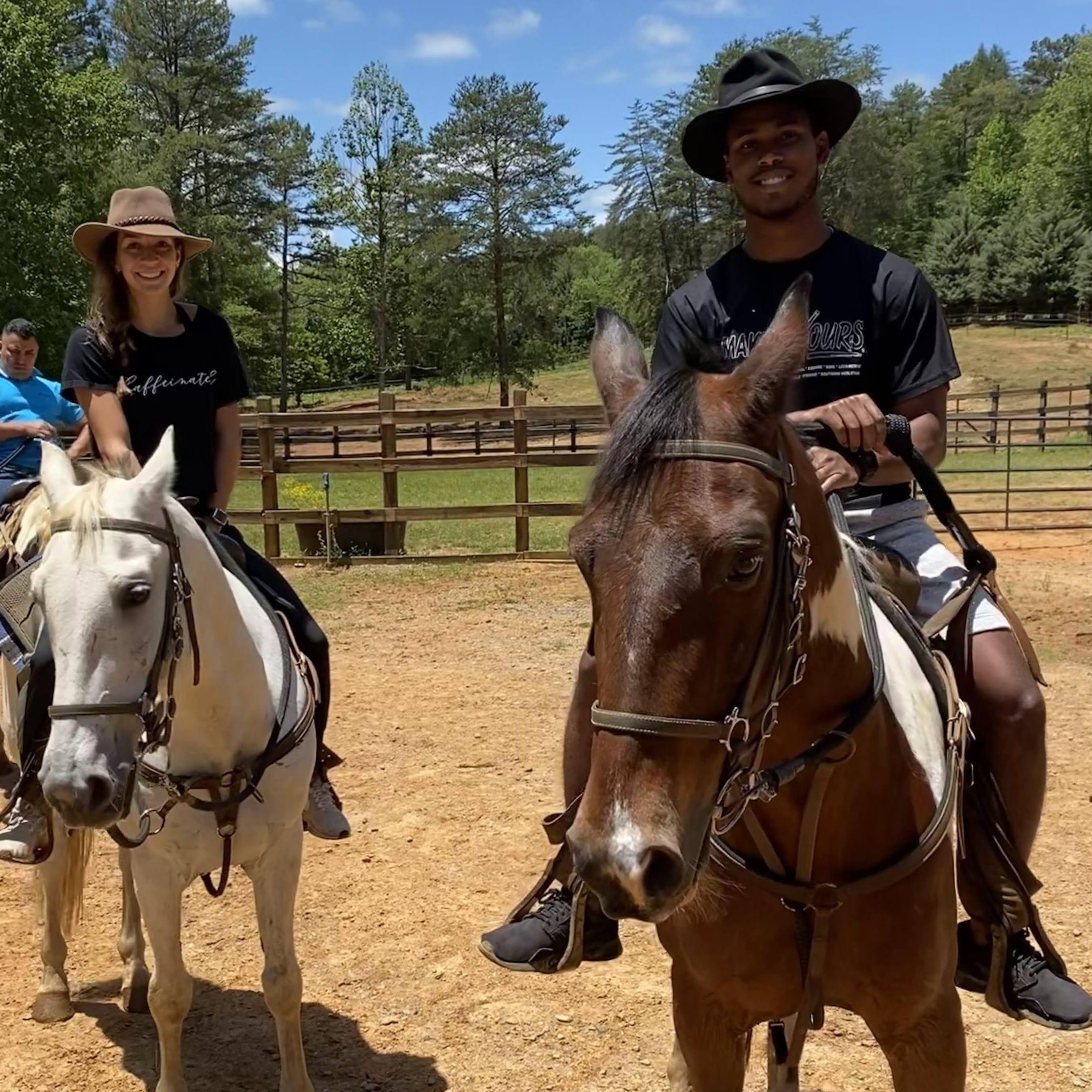 Horseback riding blue ridge mountain, ga