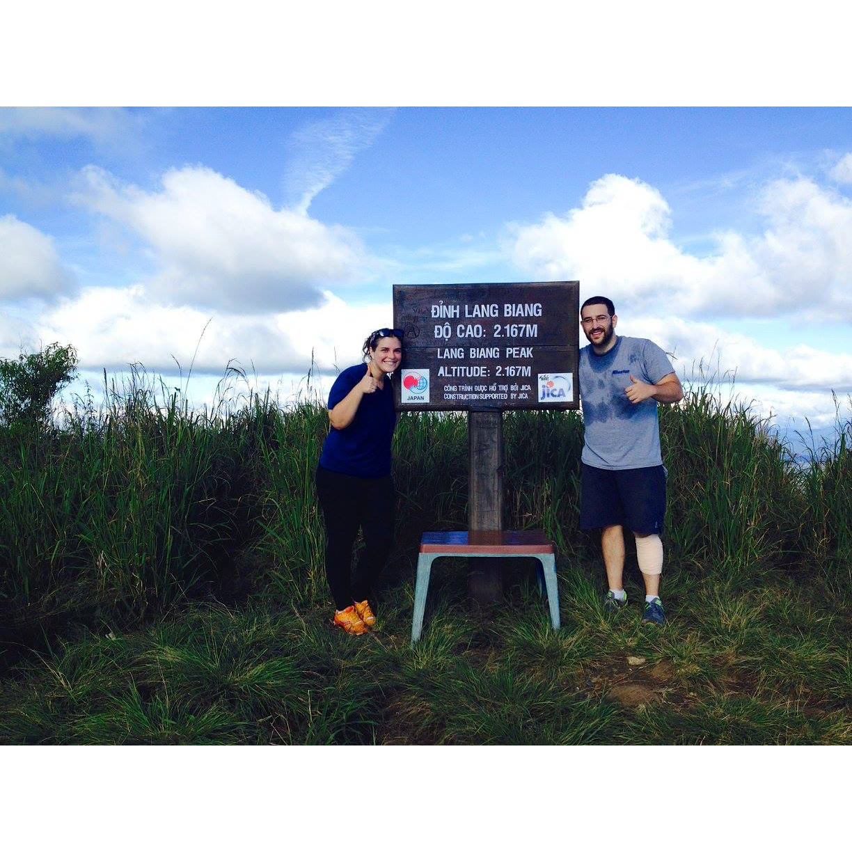 We made it to the top! Lang Biang Mountain, Dalat Vietnam
