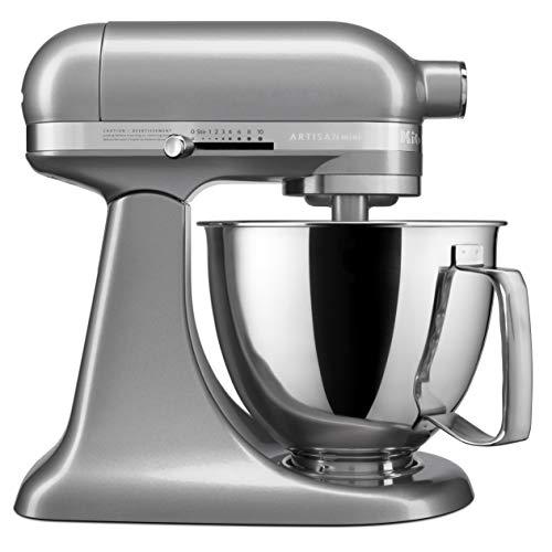 KitchenAid KSM3316XCU Artisan Mini Stand Mixers, 3.5 quart, Contour Silver