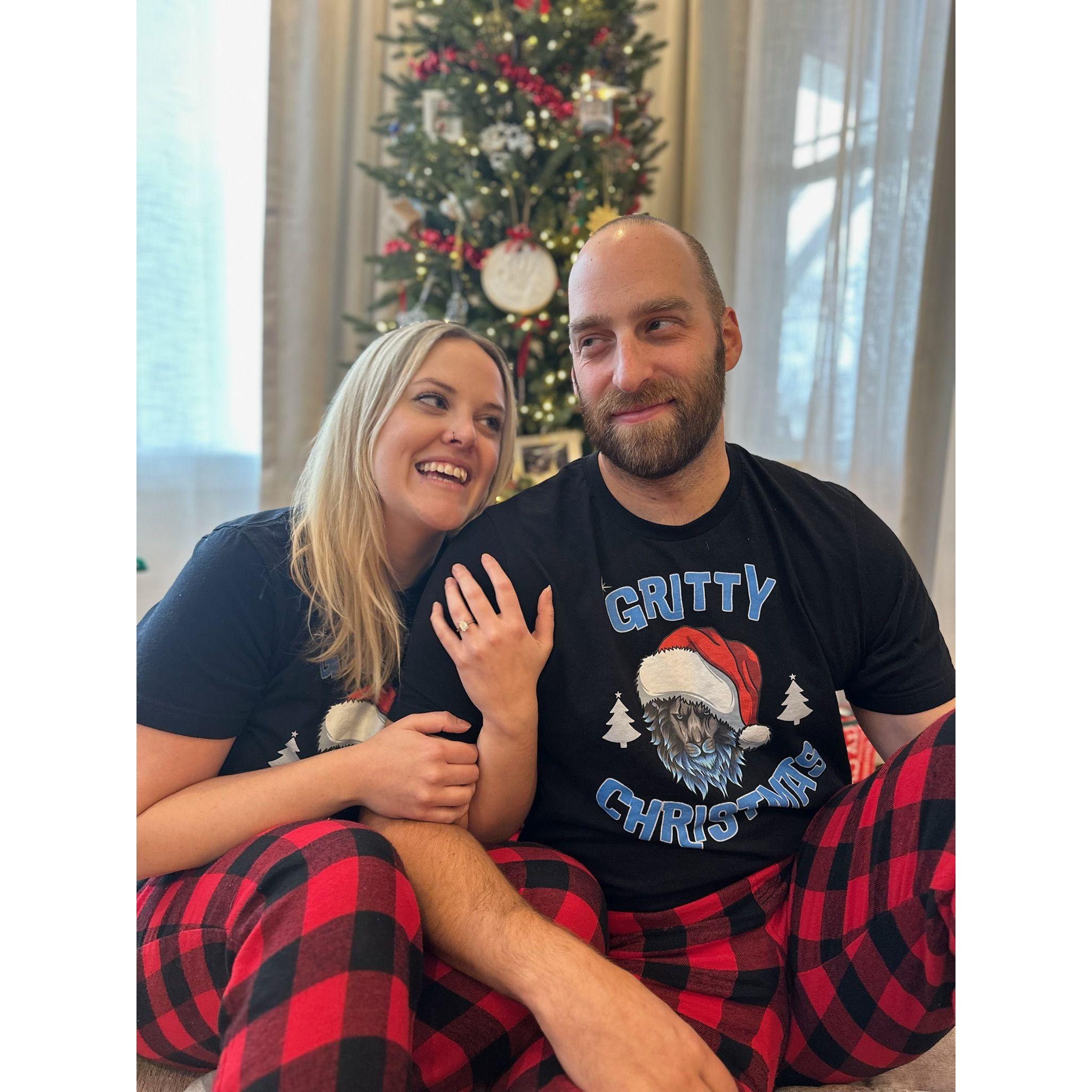 First Christmas as an engaged couple