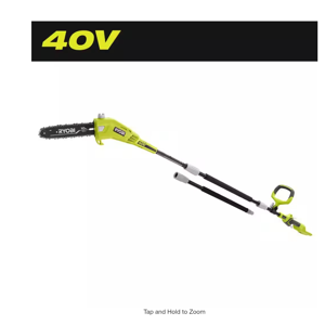 RYOBI 40V 10 in. Cordless Battery Pole Saw (Tool-Only)
