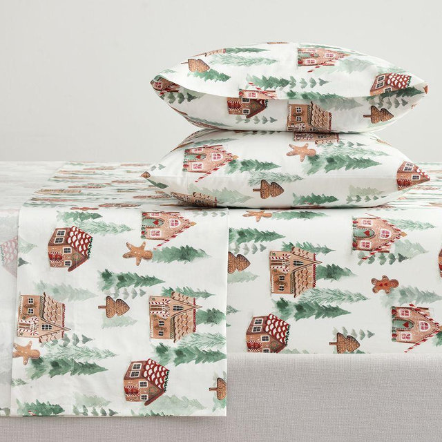 Gingerbread Forest Sheet Set, Multi, King