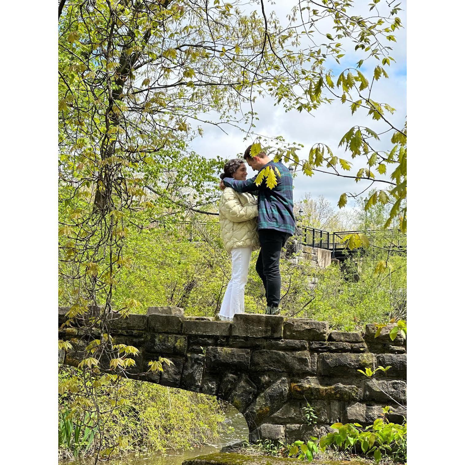Getting engaged at Shaker Lakes!-2023