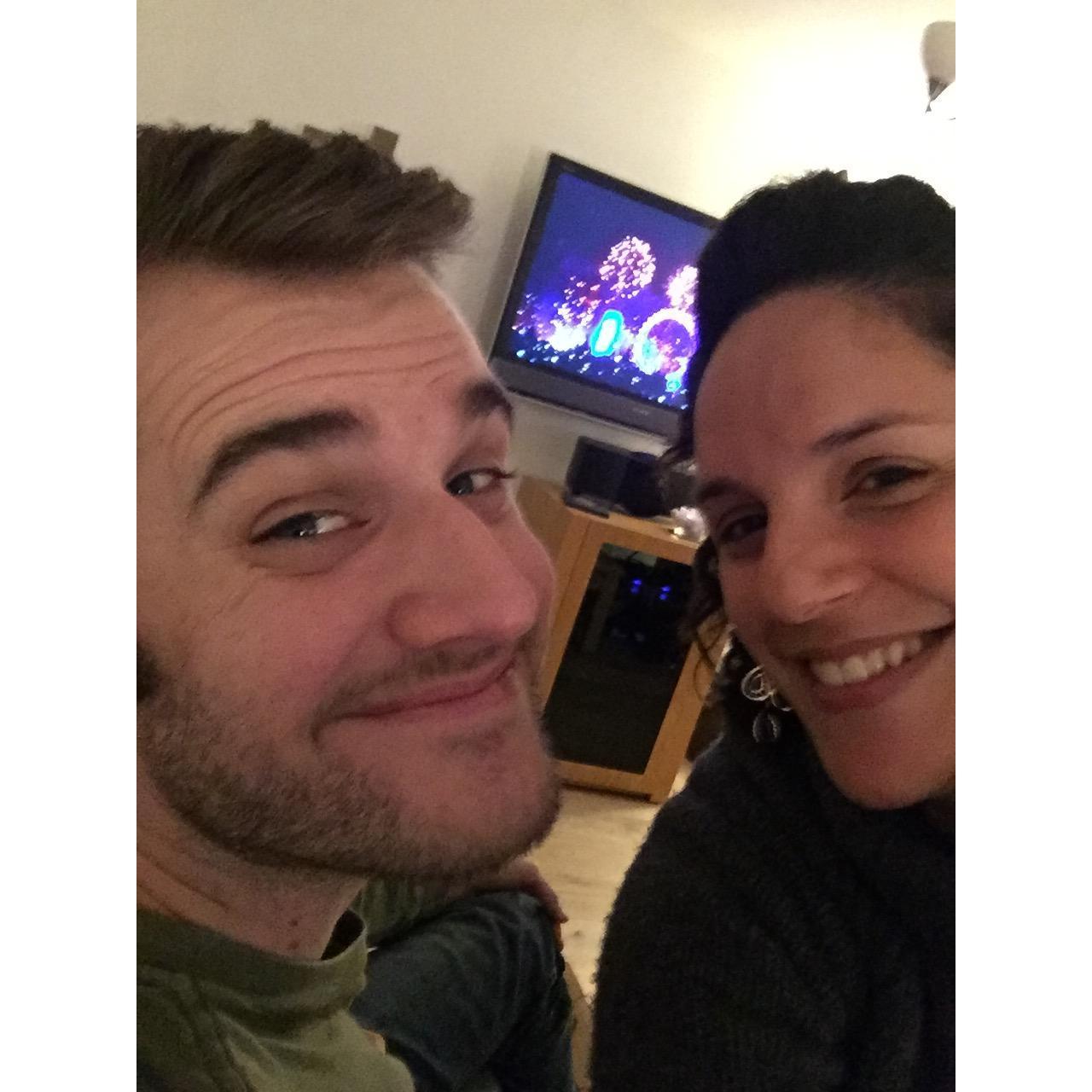 New Year's Eve in England with Shai, Anja, and the kids to ring in 2018