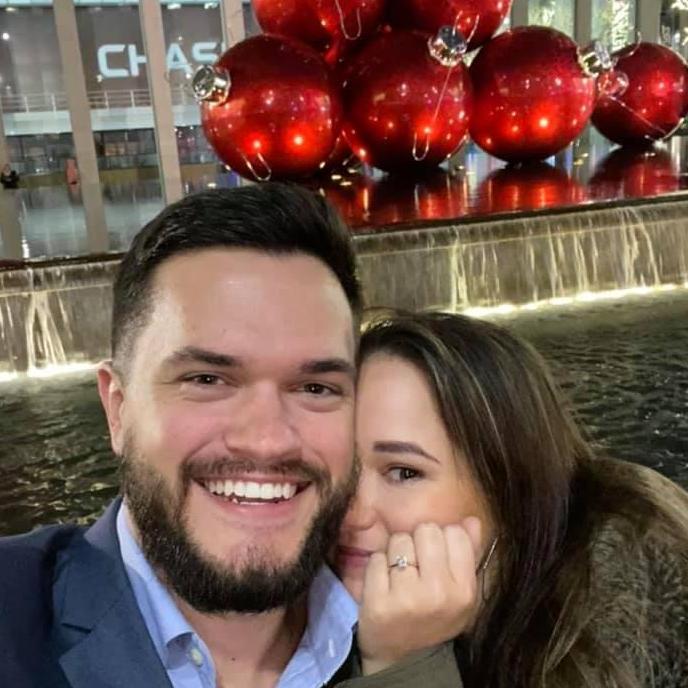 Just after Cameron popped the question!