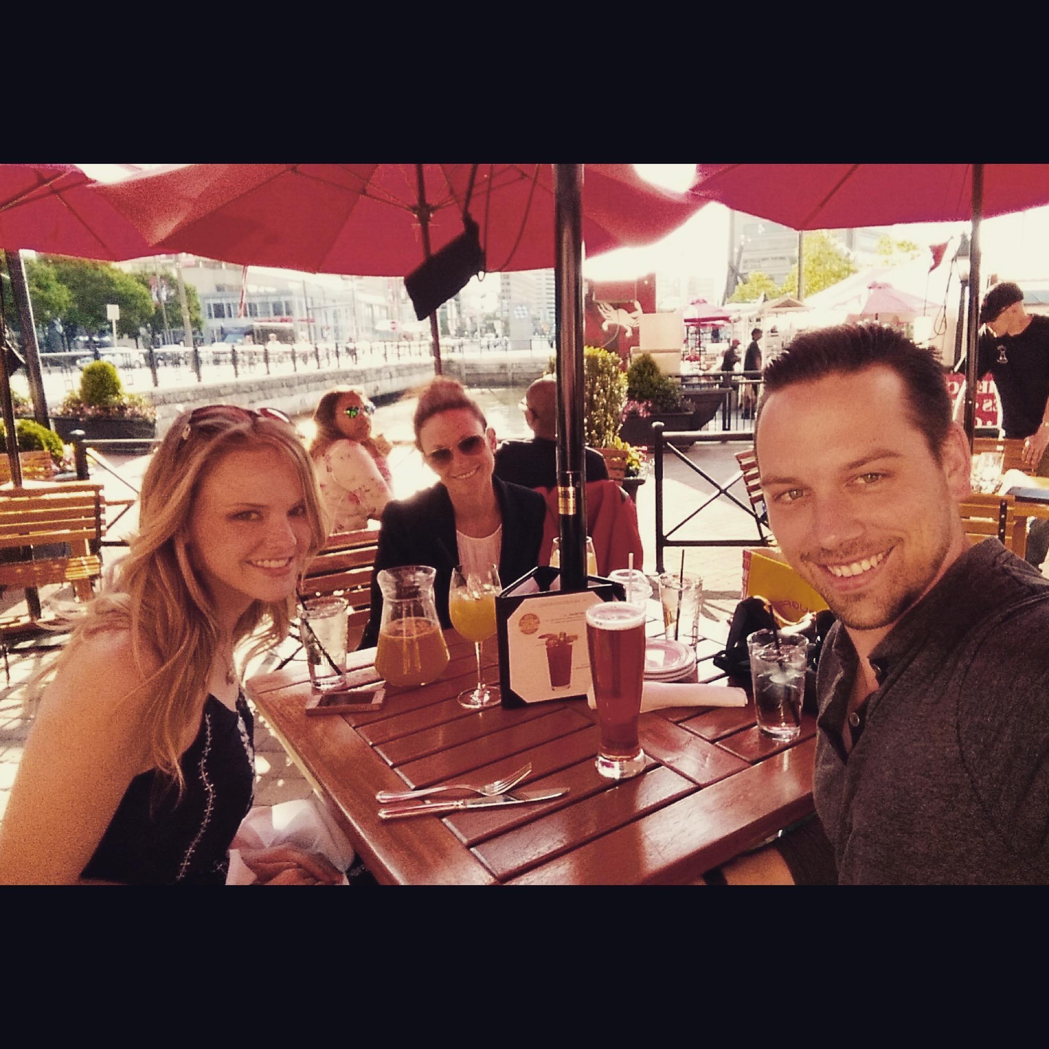 First day out in Downtown Baltimore, we had moved in the day before. My mom came along for the ride, literally 21 hours of it.