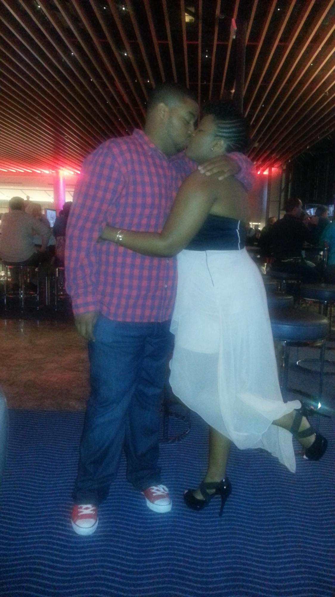 We said "I love you" right before one of Dominique's best friends snapped the pic. 2013