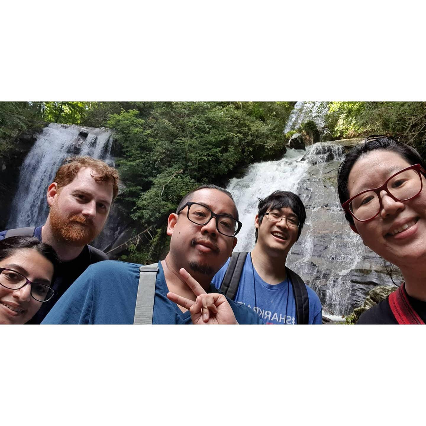 With the gang at the Falls