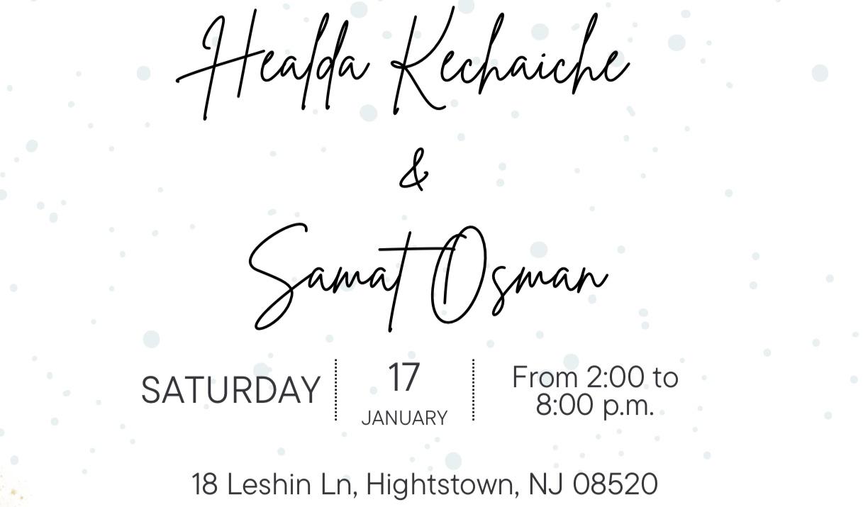 The Wedding Website of Healda Kechaiche and Samat Osman