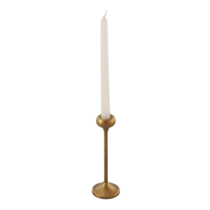 Talia Gold Taper Candle Holder, 8 inch