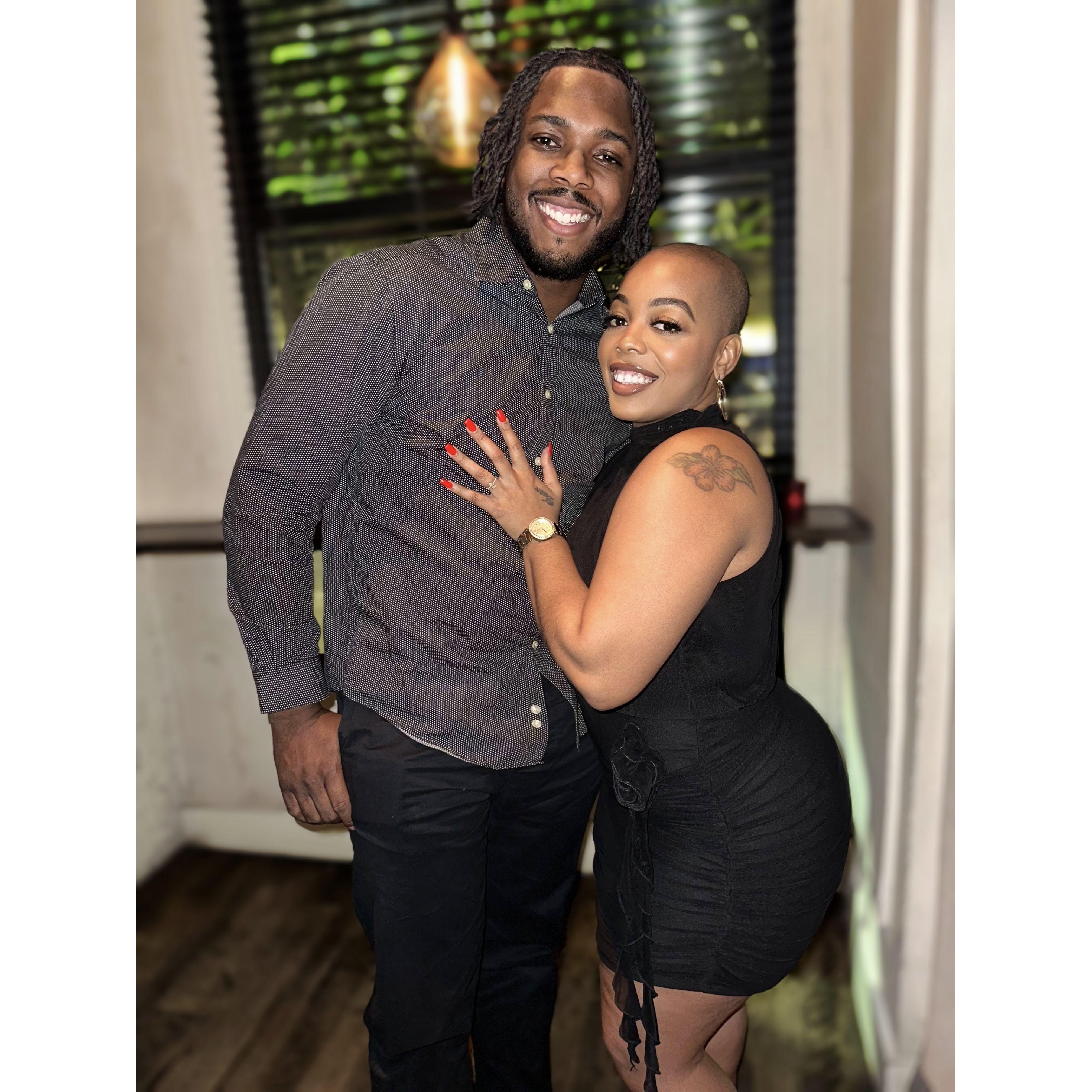 The Night He Asked.....
& The Night she said "I Do"