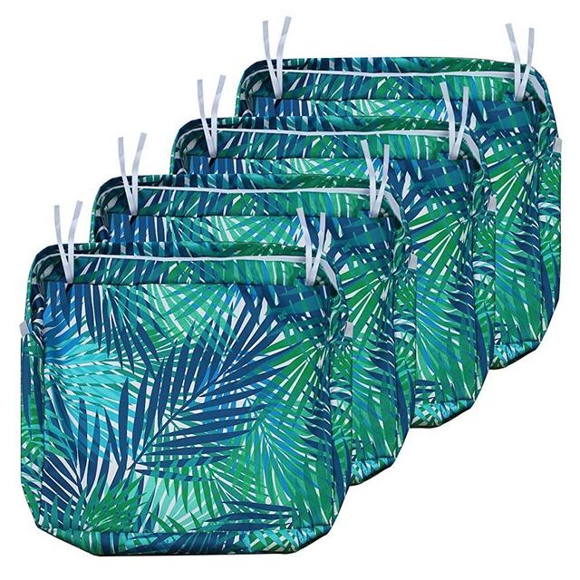 NettyPro 4 Pack Cushion Cover Outdoor Waterproof Patio Chair Seat Cushion Slip Cover, 22 x 20 x 4 Inch
