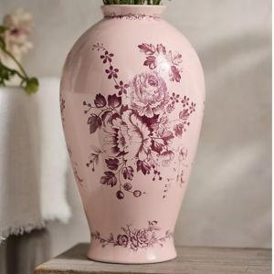 Monochromatic Delft Vase - L, Pink