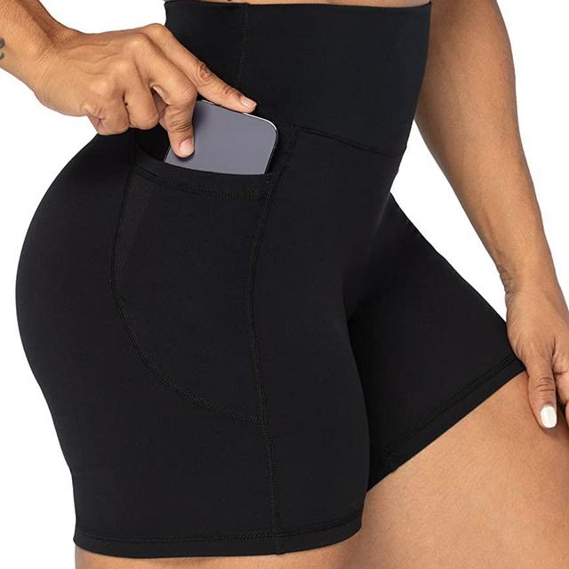 Sunzel Women's Biker Shorts in High Waist Tummy Control with Deep Pockets