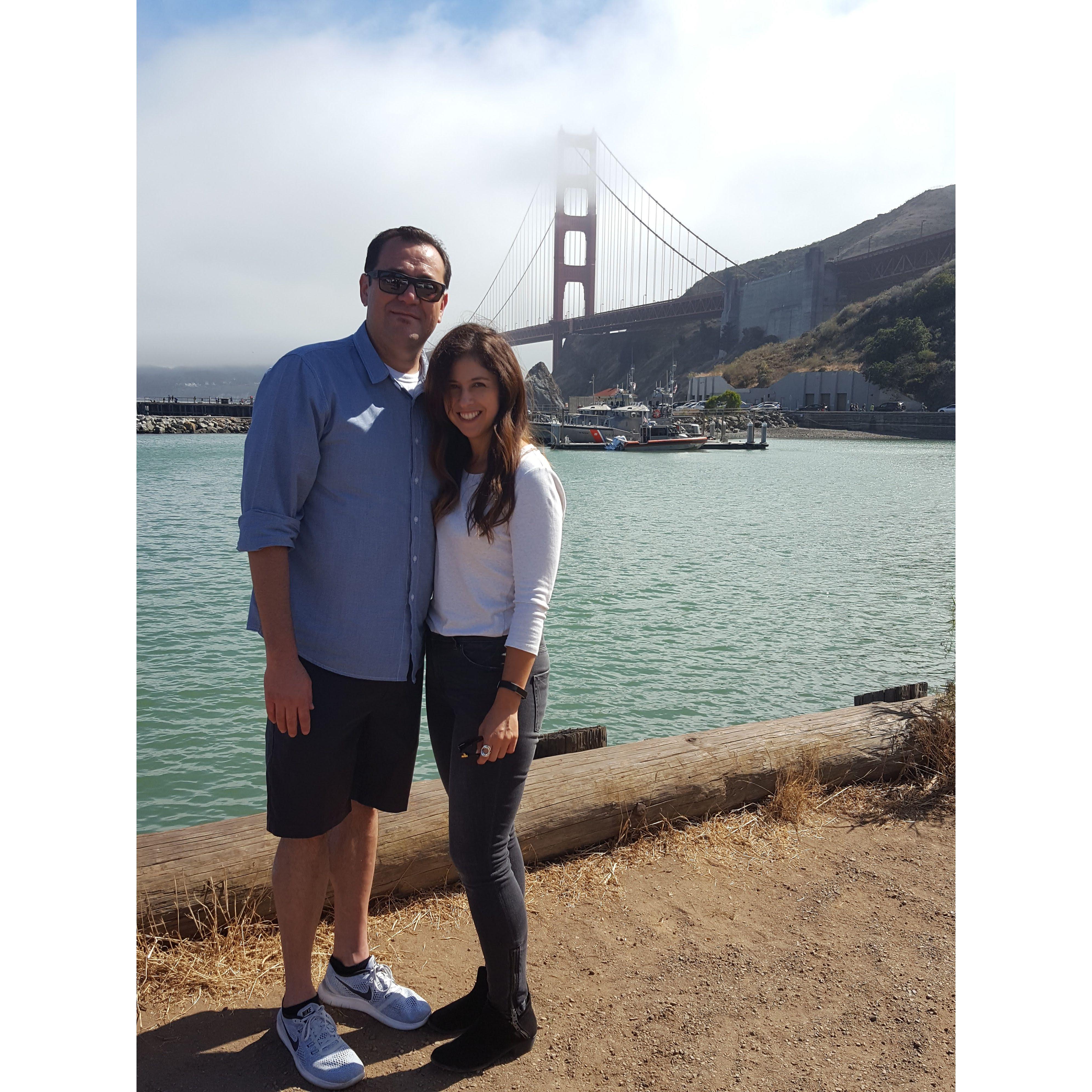 One of our first dates. On the way to Sausalito we stopped at Coast Guard Station Golden Gate.