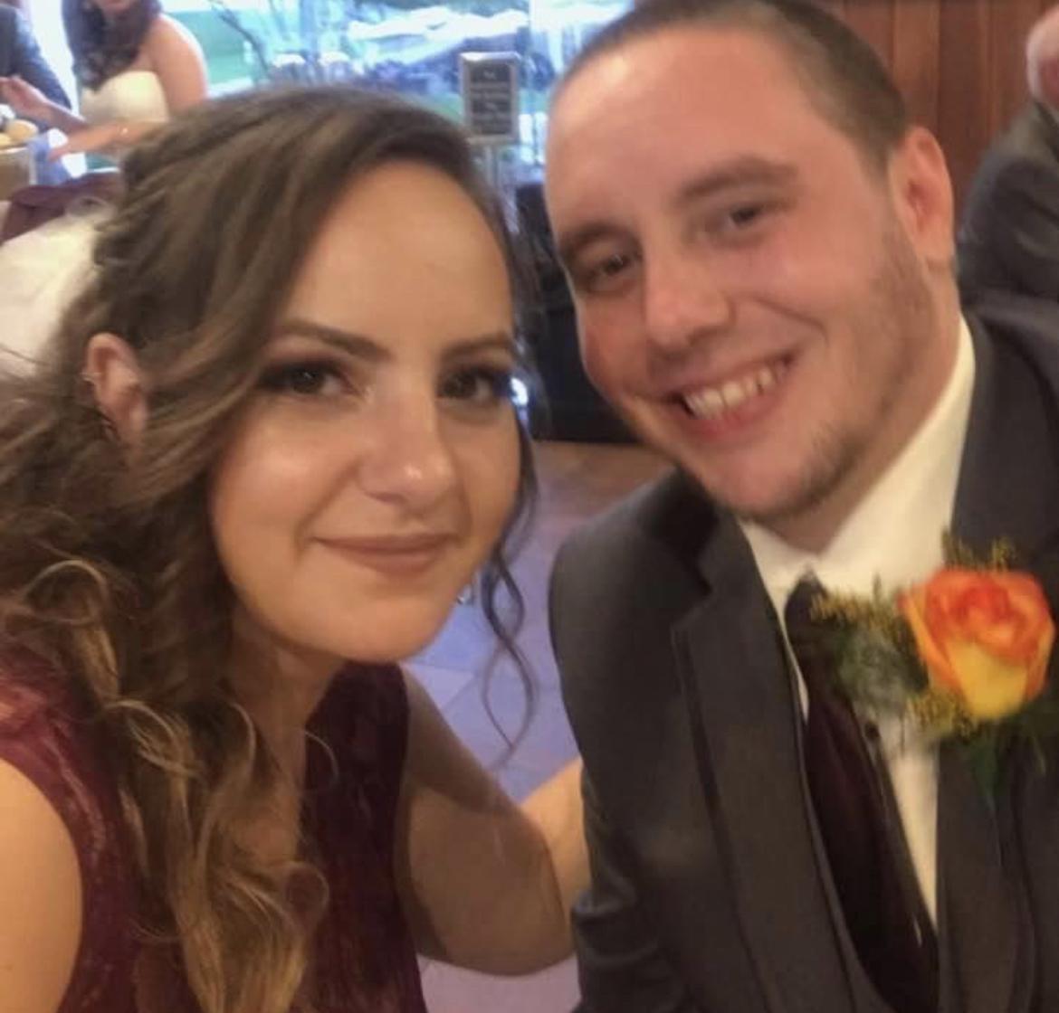 At Chris and Andrea’s wedding