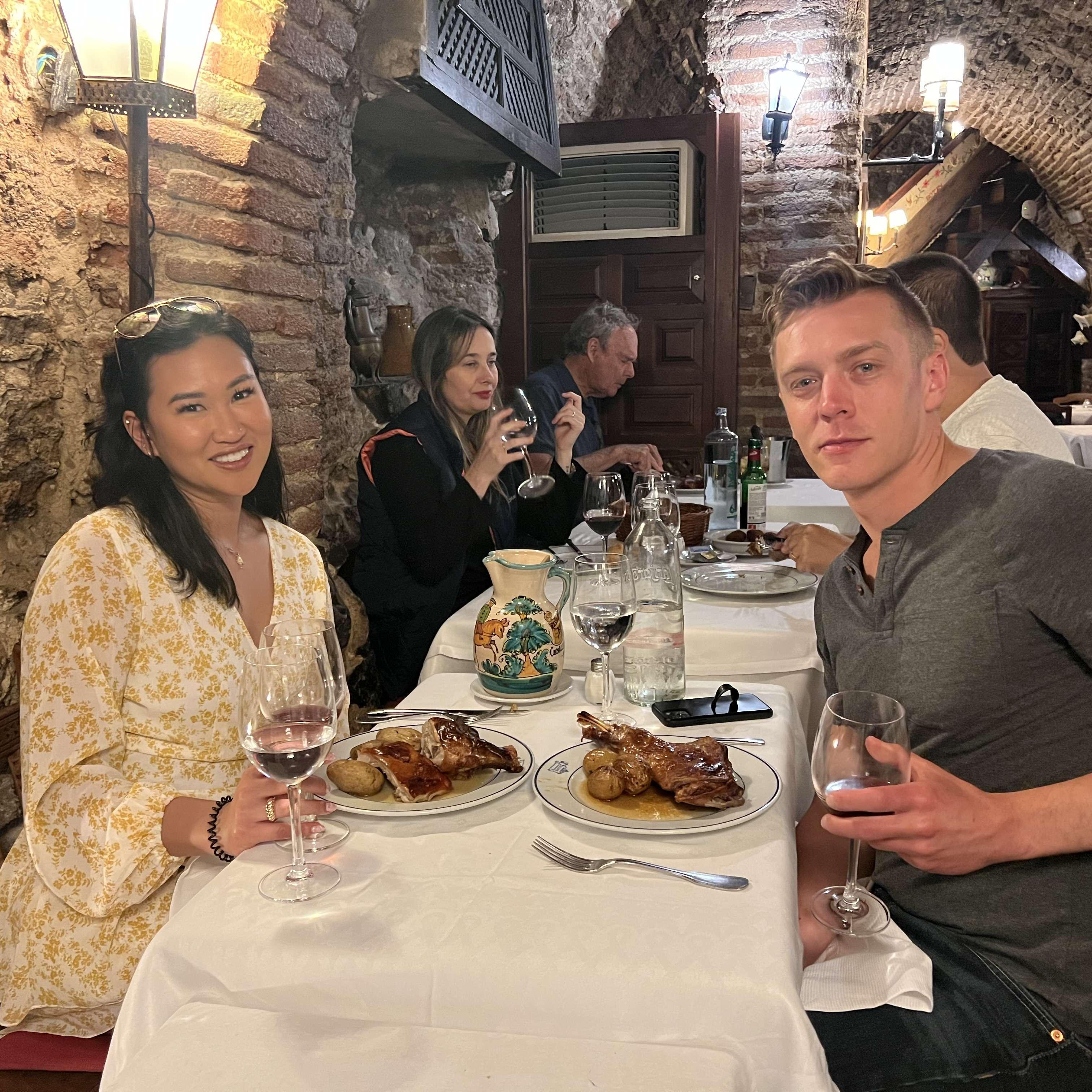 Dining at the oldest restaurant in the world in Madrid, Spain