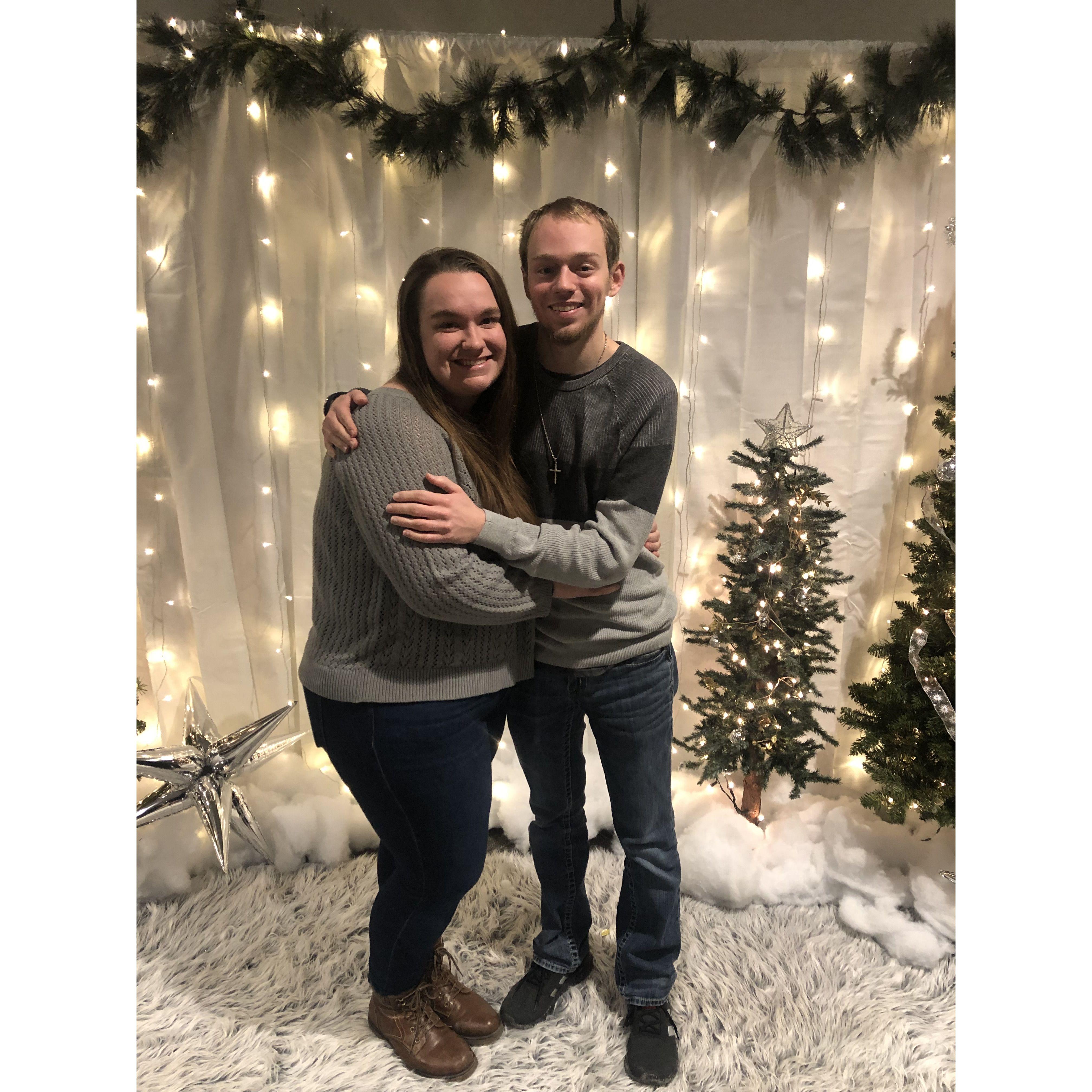 Christmas Eve service at my church in Kokomo, IN. This was our first Christmas together <3