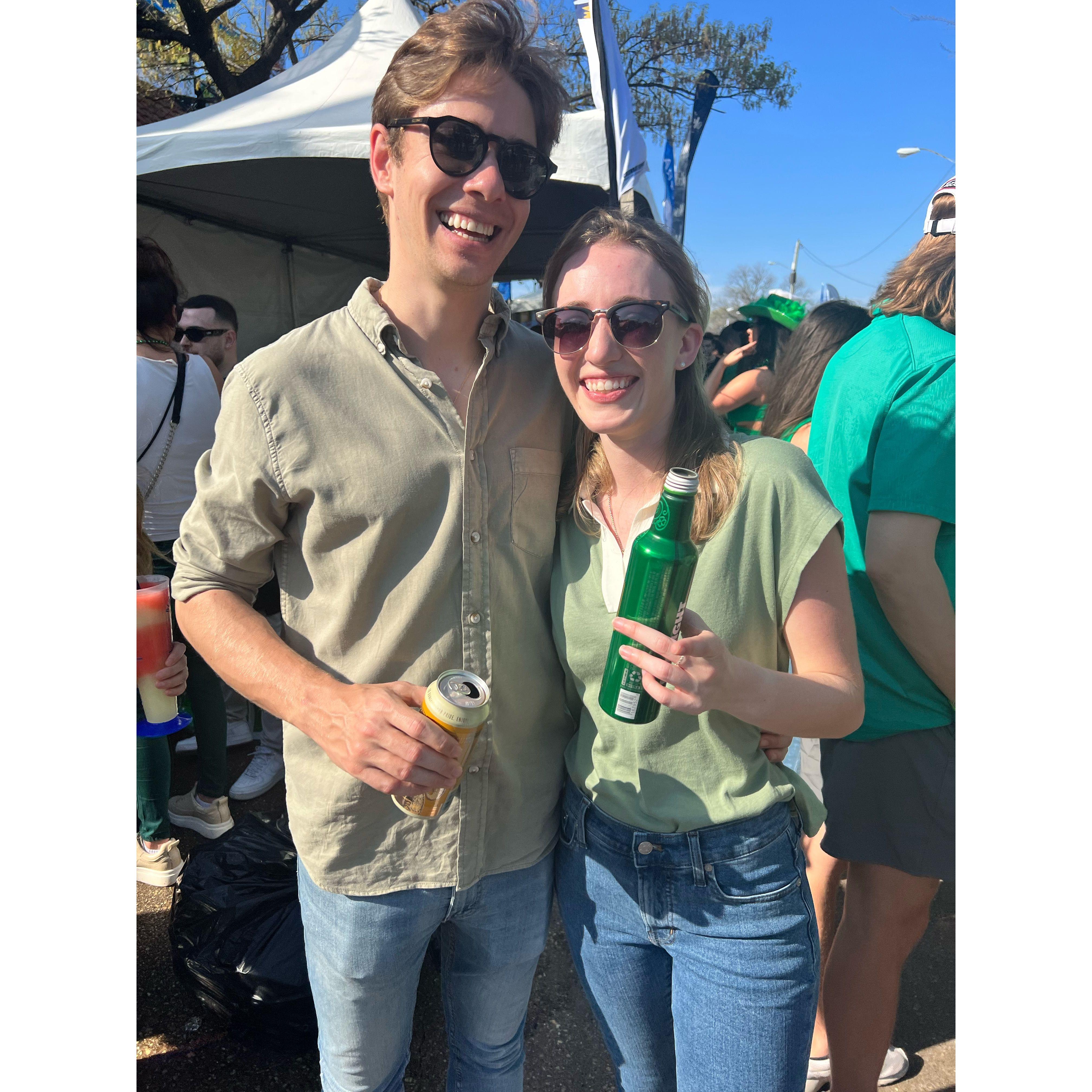 Celebrating Maria's 3% Irish DNA!