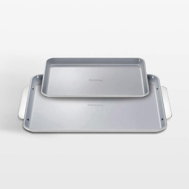 Caraway ® Grey Ceramic Non-Stick 2-Piece Baking Sheet Duo