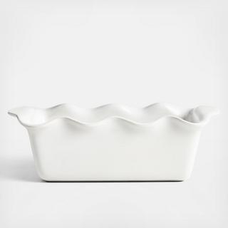 Ruffled Ceramic Bread Loaf Pan