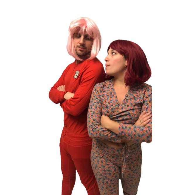Our first wig party :')