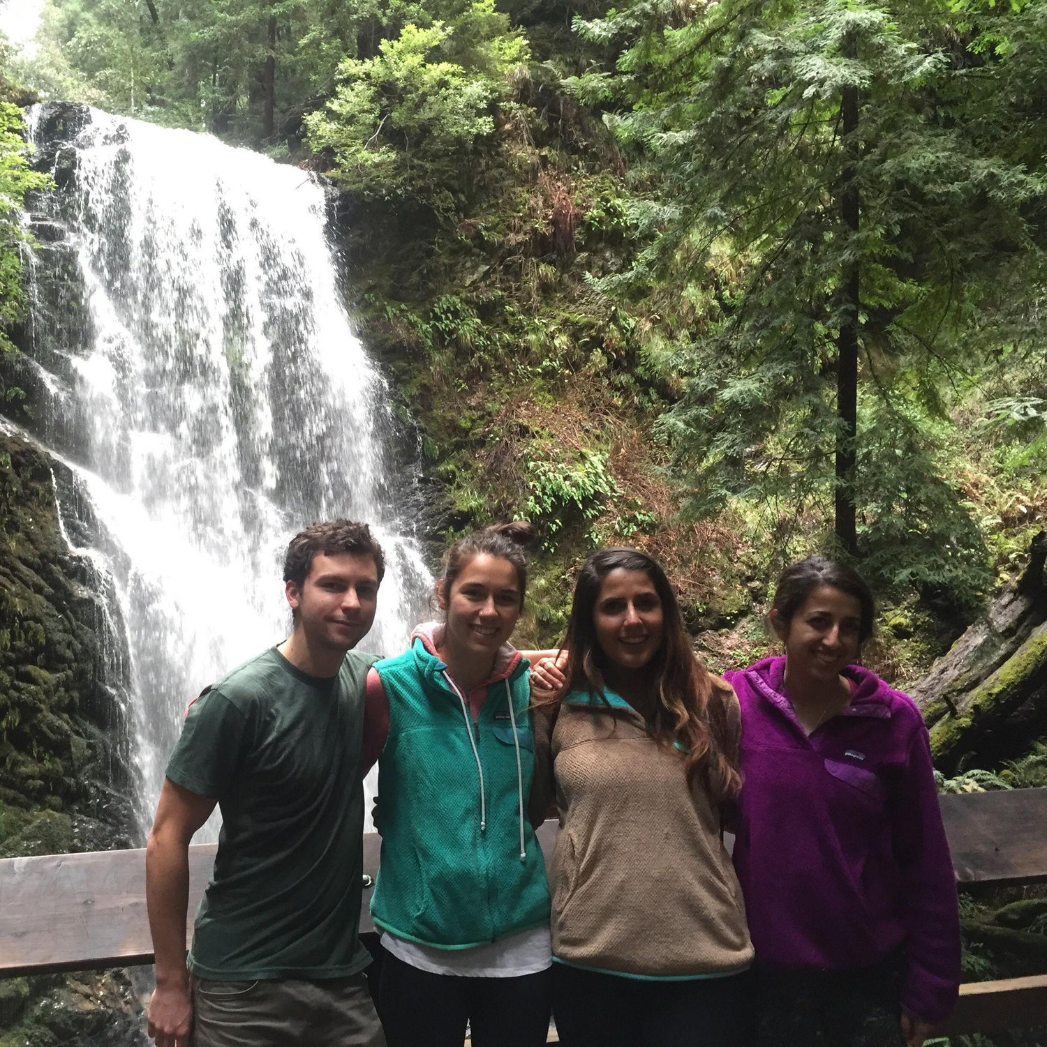 First time hanging out- Big Basin State Park (Jan 31, 2016)
Layla (in teal)  introduced us.
