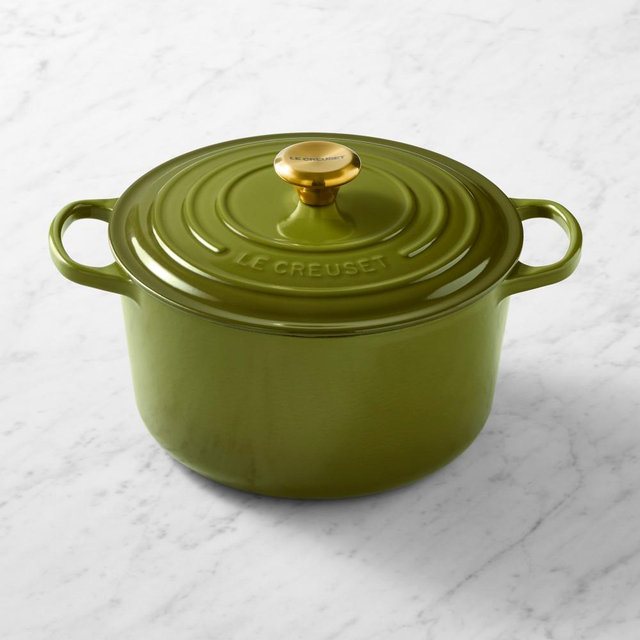 Le Creuset Enameled Cast Iron Signature Deep Round Oven, 6 1/2-Qt., Olive