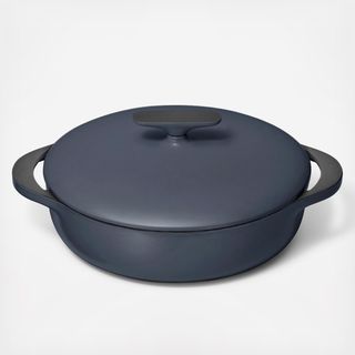 Enameled Cast Iron Braiser with Domed Lid