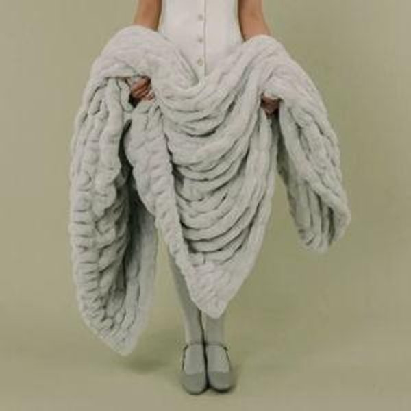 Lola Blanket in Whisper Green