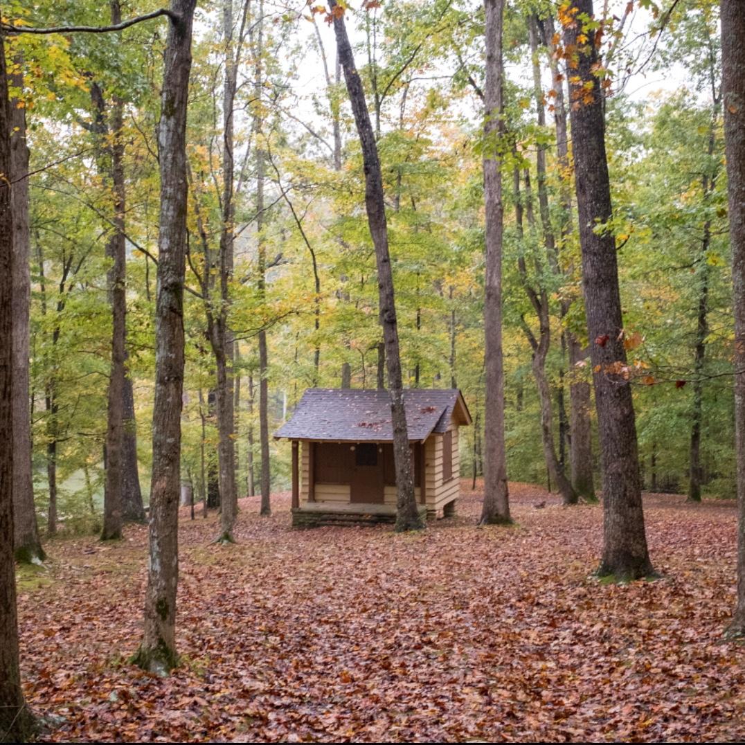 One of the group camp cabins