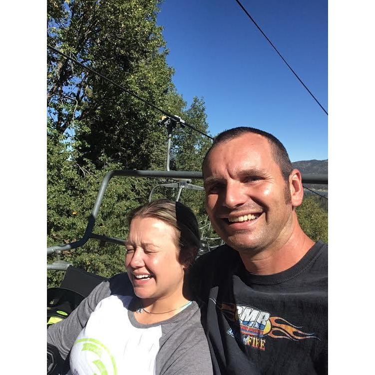 Mountain biking and going up to the top of Big Bear. And no... I am not scared. I was whining because it was too bright. Ha!