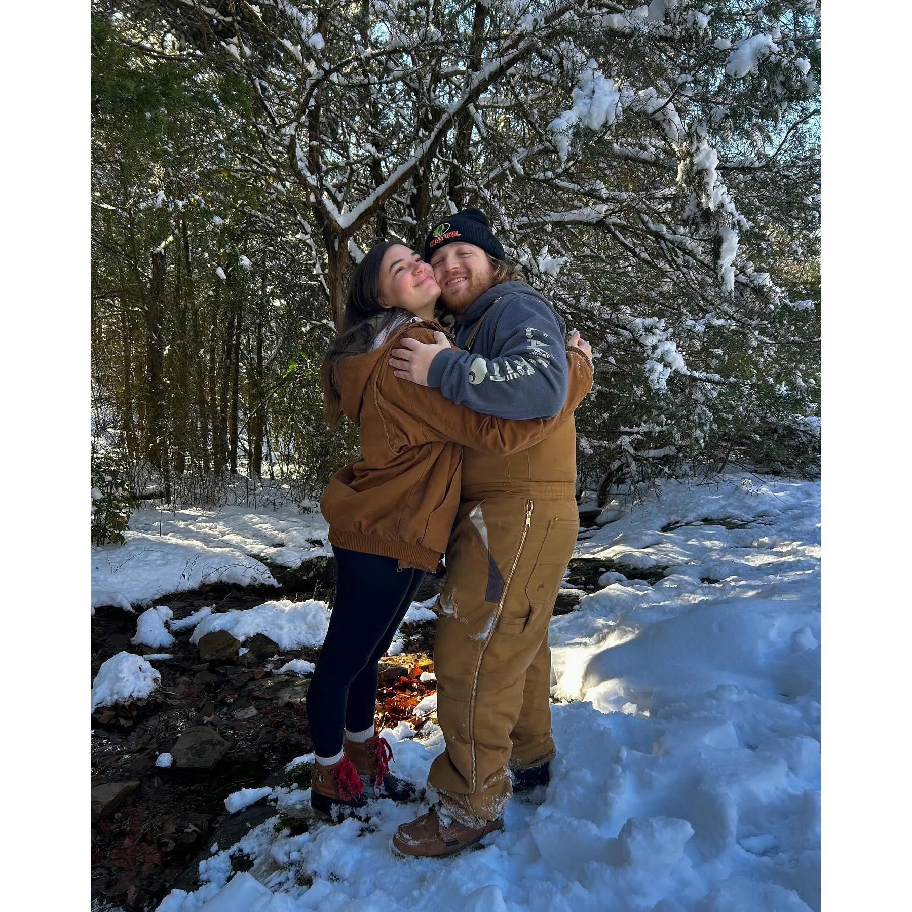 We were so cold trying to take these