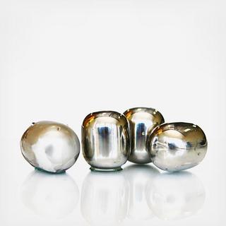 Polished Wine Pearl, Set of 4