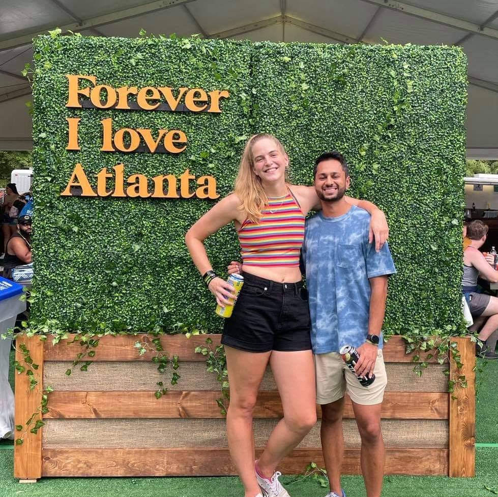 Our first picture together--not even dating yet!