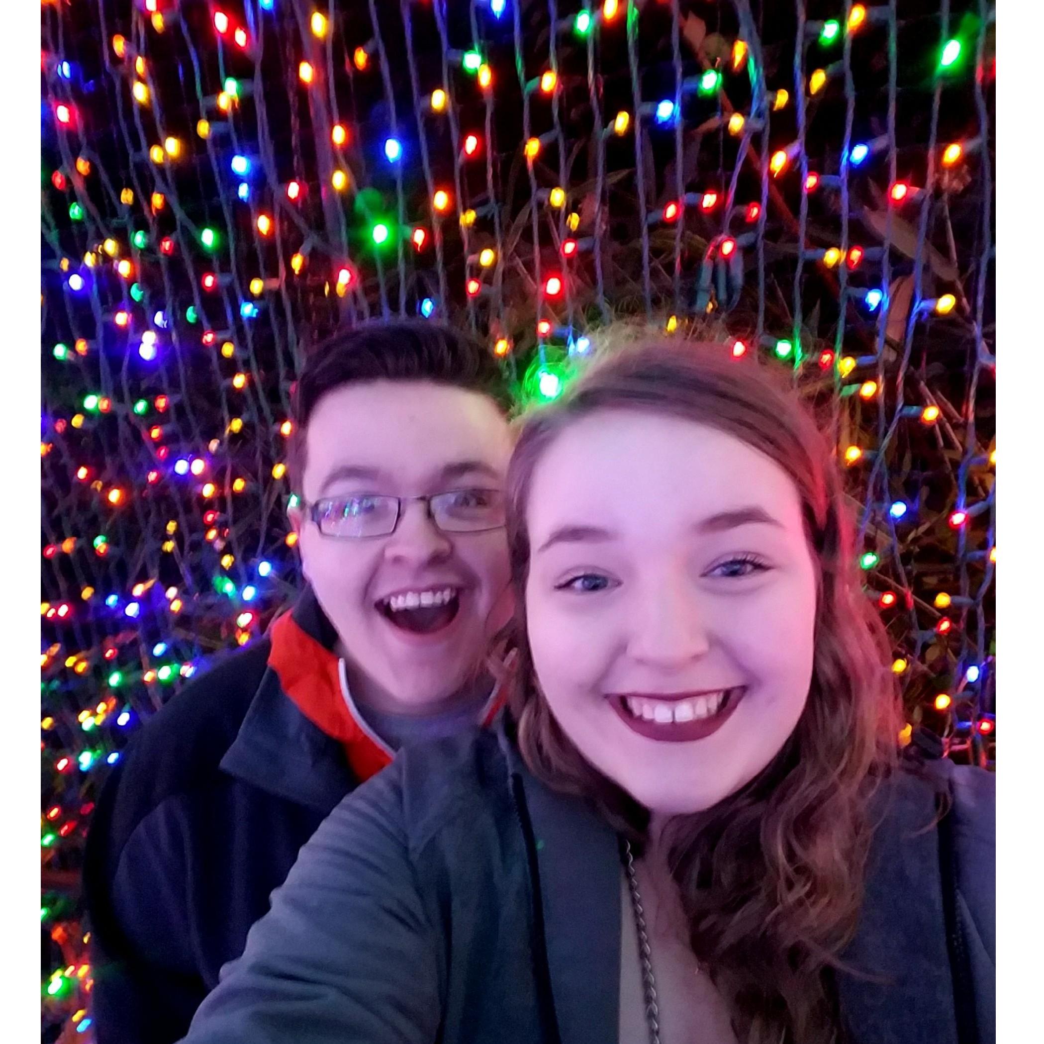 Our first Christmas together!

Fun fact, this was the night we first talked about getting married