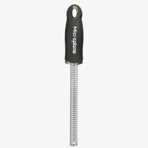 Microplane Premium Classic Series Zester 18/8, Black - Lemon Zester & Cheese Grater & Vegetable Grater - Citrus, Parmesan Cheese, Garlic, Ginger, Nutmeg, Chocolate - Stainless Steel Grater