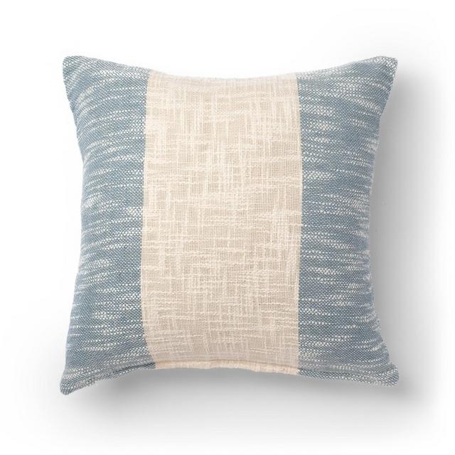 18"x18" Leny Square Throw Pillow Blue - Sure Fit