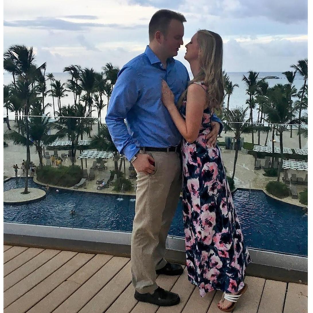 The photo taken immediately following our engagement in Punta Cana June 17th, 2017!