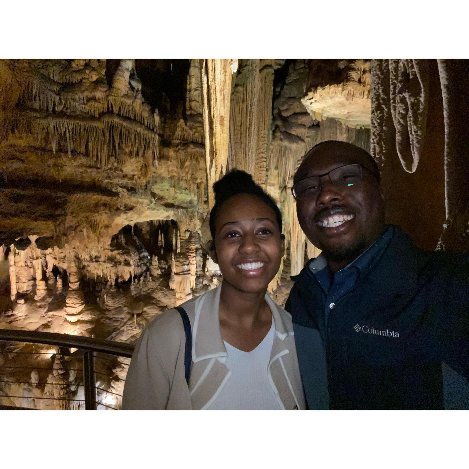 Took him out for caves since he goes to see them about once a year
