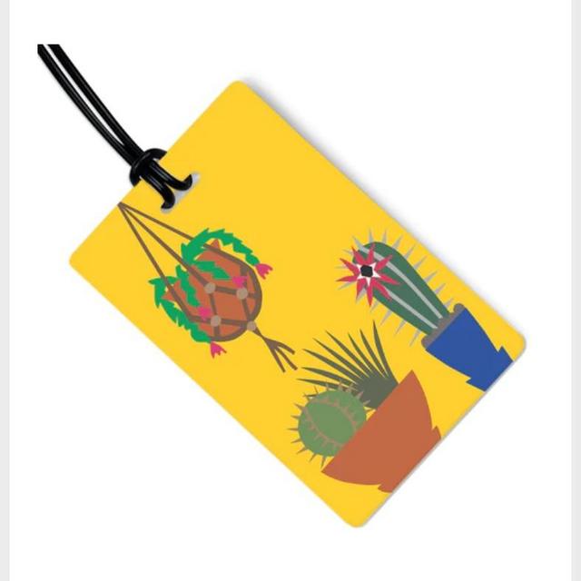 Succulents Luggage Tag
