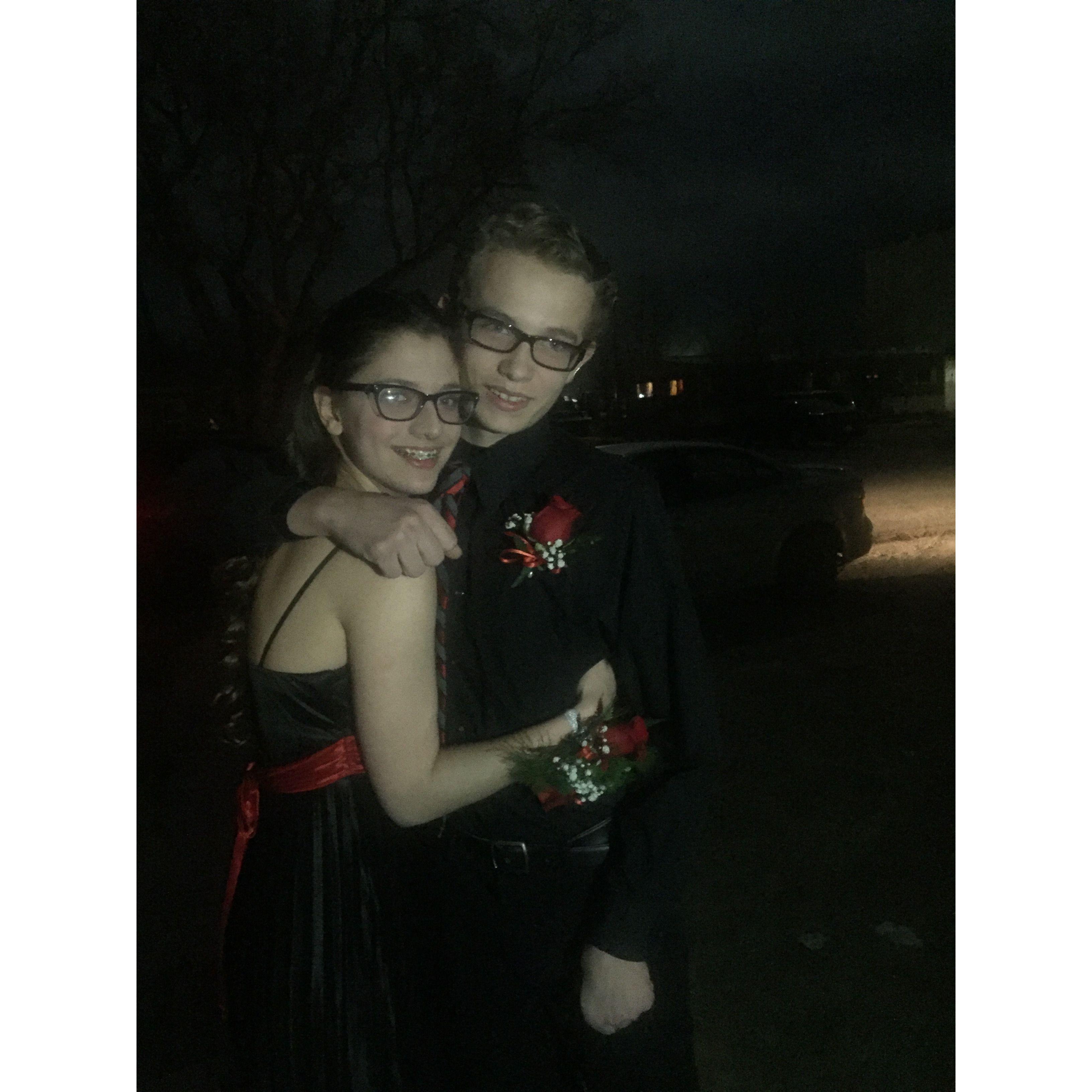 Our First School Dance February of 2017