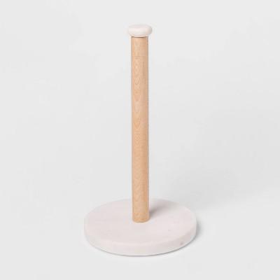 Marble Paper Towel Holder Natural/White - Threshold™