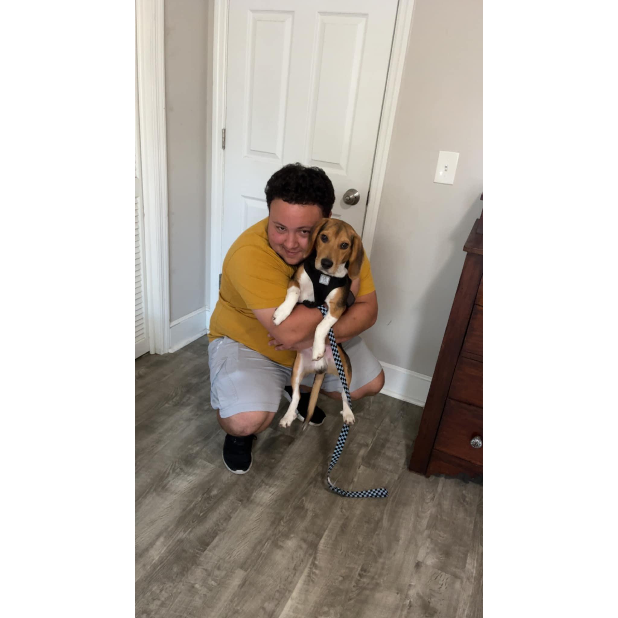If you haven’t met Dexter yet, this is a photo from the very first day we brought him home. He’s our first pet as a couple and has truly become a beloved part of our family.
