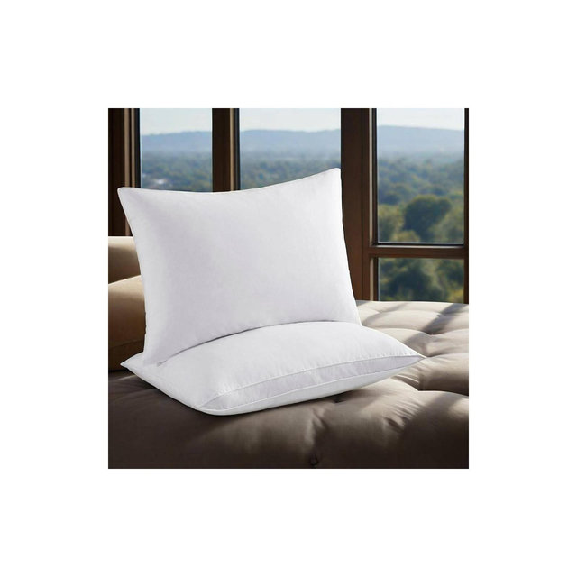 Peace Nest Goose Feather Pillows Set of 2, White Gusset, King