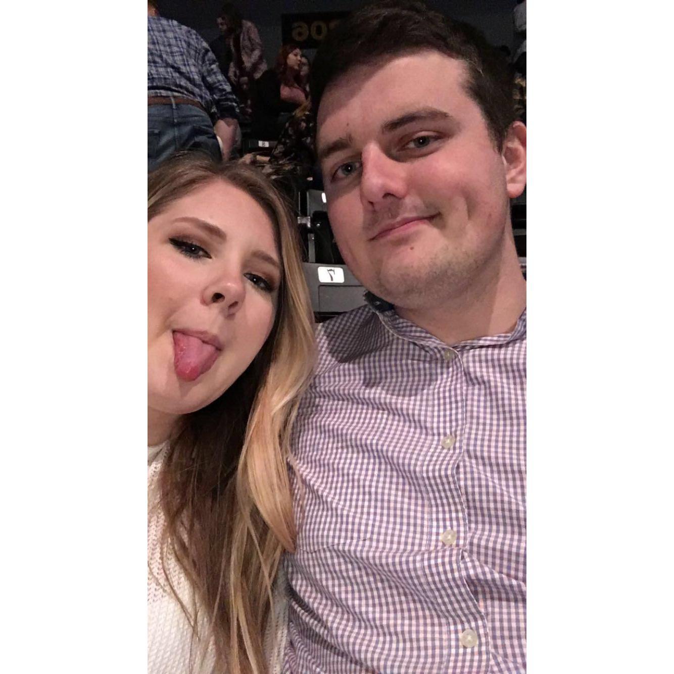 One of the many concerts our first year together.