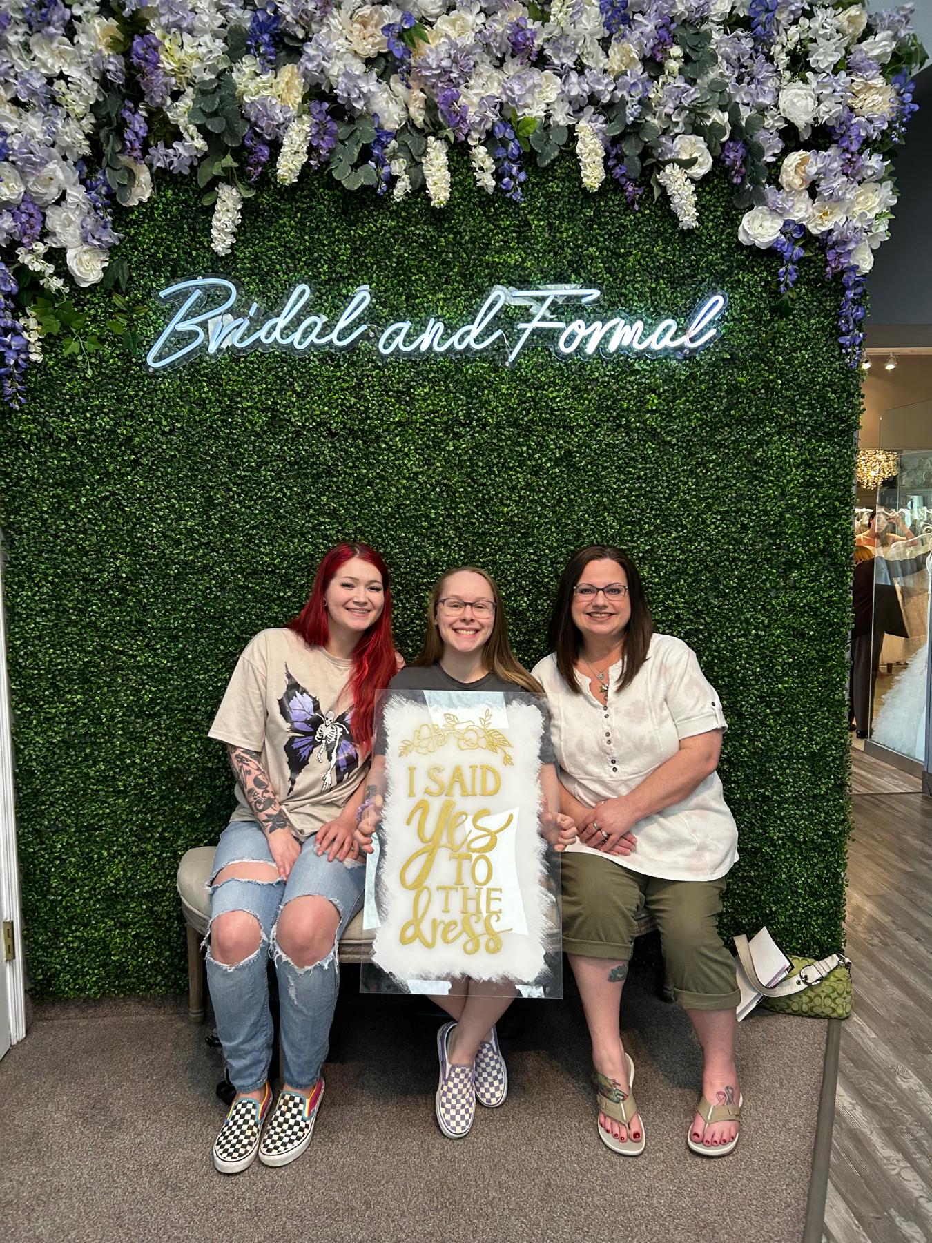 She said yes to the dress!!!