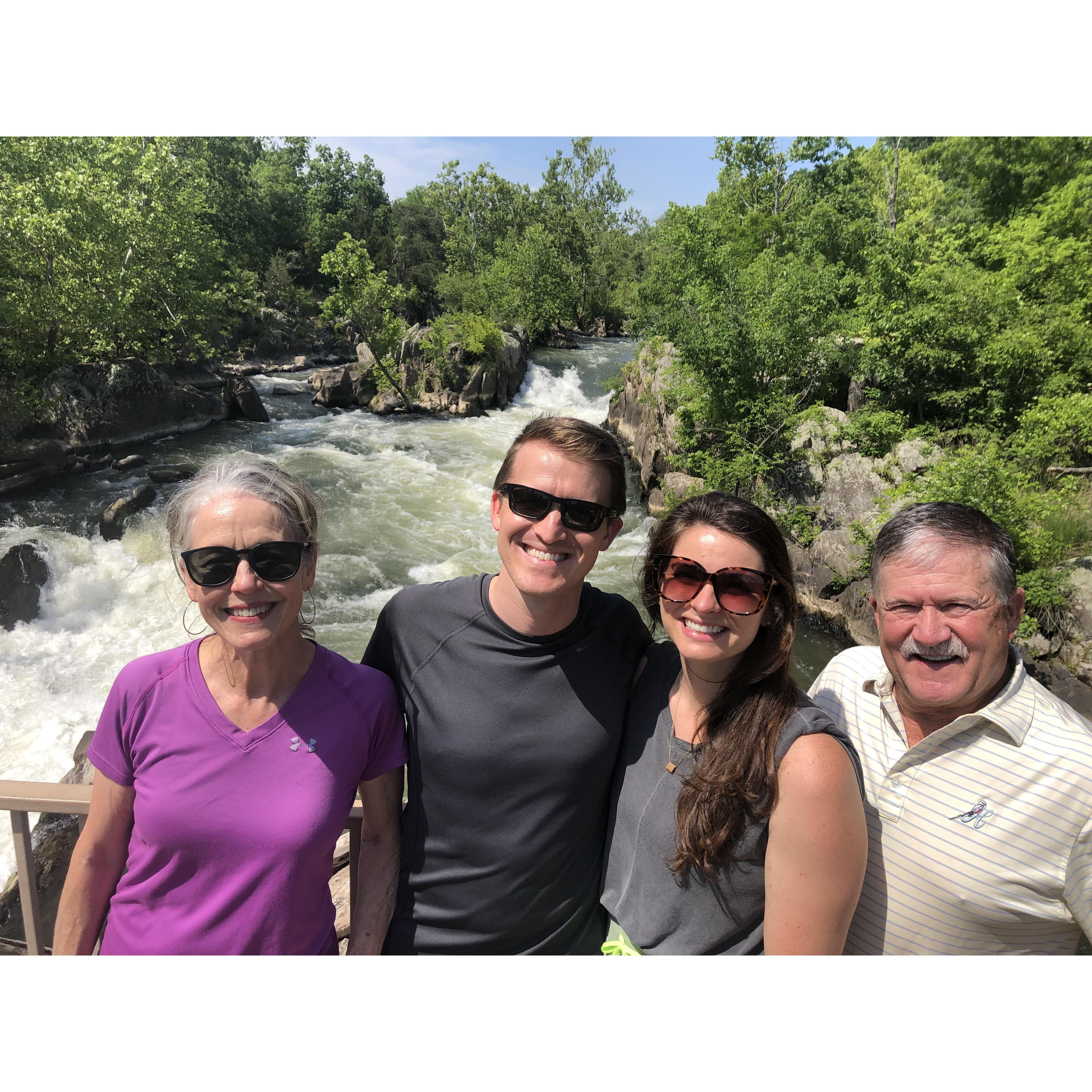 Hiking with the Hollands-- when Katie met Chuck and Robin.